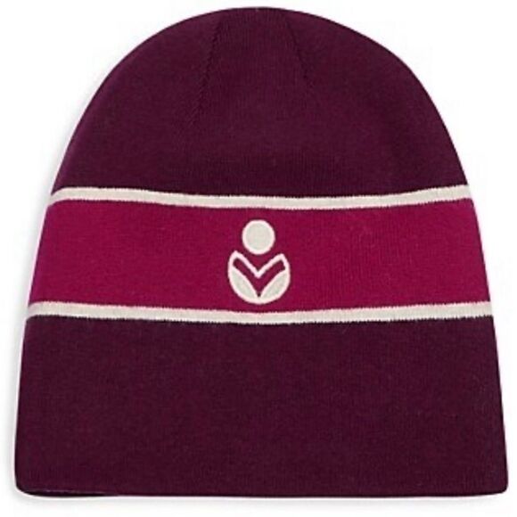 ISABEL MARANT  Camden Striped Logo Beanie - Burgundy NWT - Picture 5 of 6
